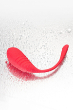 Красное силиконовое виброяйцо Vulse (Цвет: красный)