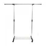 Вешалка напольная на колесах (75-150см)*42см*(92-155см), телескопическая, BZ-JY-010