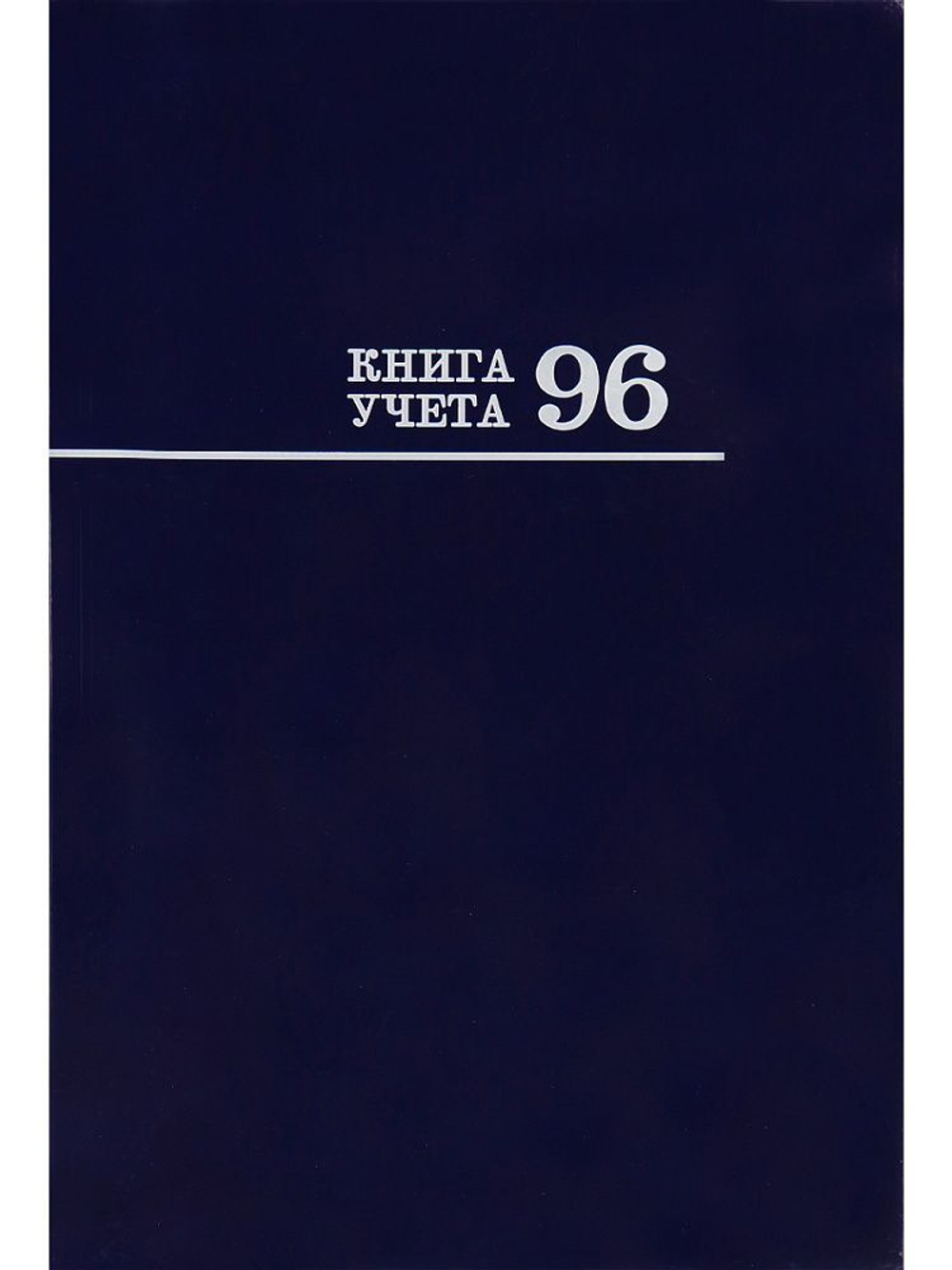 Книга учета кл. (200*298мм) 96л., обл.твердая, кл. "Синяя"