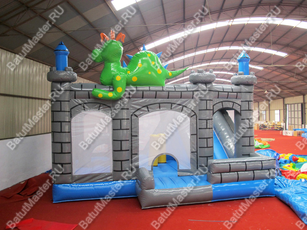 Коммерческий надувной батут "Крепость дракона"