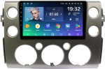 Магнитола для Toyota FJ Cruiser 2005-2022 (рамка серая) - Teyes SPRO+ монитор 9" IPS на Android 10, ТОП процессор, 4Гб+32Гб, 4G SIM-слот