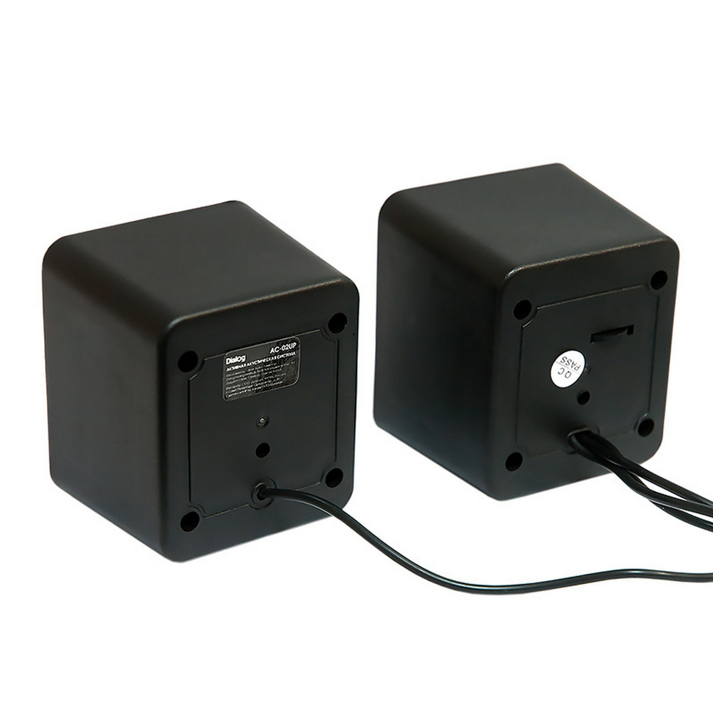 Акустика 2.0 Dialog AC-02UP/USB Black