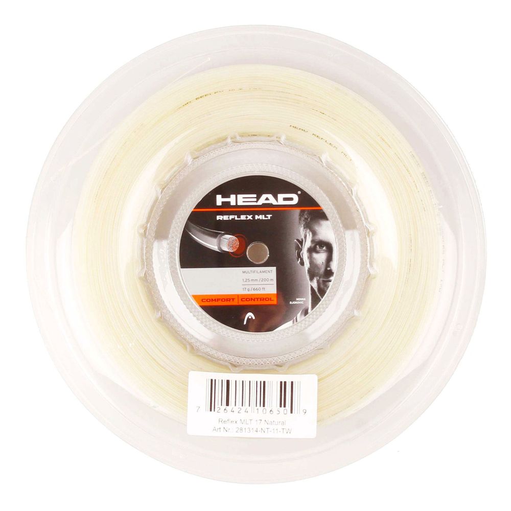 Струны теннисные HEAD Reflex MLT String Reel 200m - Ecru