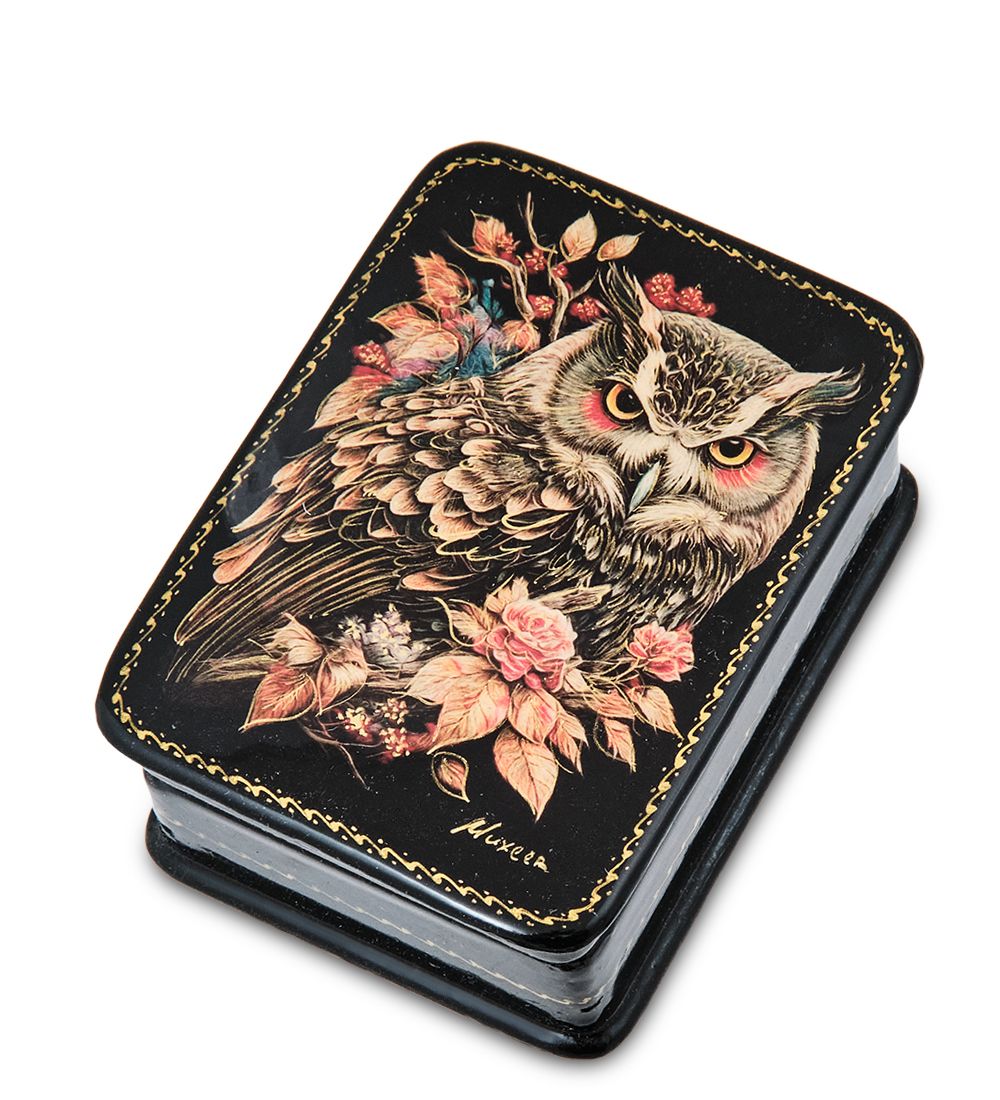 ШК-19/56-C Шкатулка в технике декупаж «Сова» (8х6х3,5)