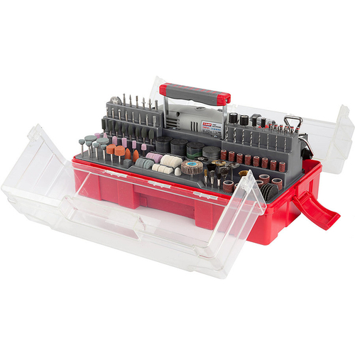 Гравер электрический Зубр с набором мини-насадок в кейсе 242 предмета ЗГ-130ЭК H242