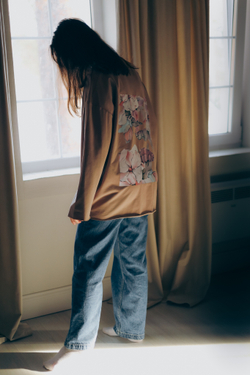 Лонгслив Oversize с принтом