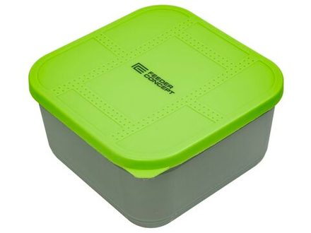 Коробка рыболовная для прикормки и насадки с вентилируемой крышкой и лотком FC FEEDER BAIT BOX 170×170×95