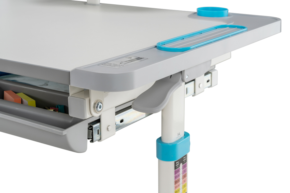 Комплект растущей детской мебели Fundesk Littonia парта + стул + выдвижной ящик + подставка + лампа