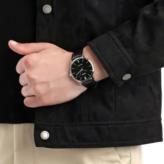 Парные часы Casio Standard: MTP-VT01L-1B и LTP-VT01L-1B