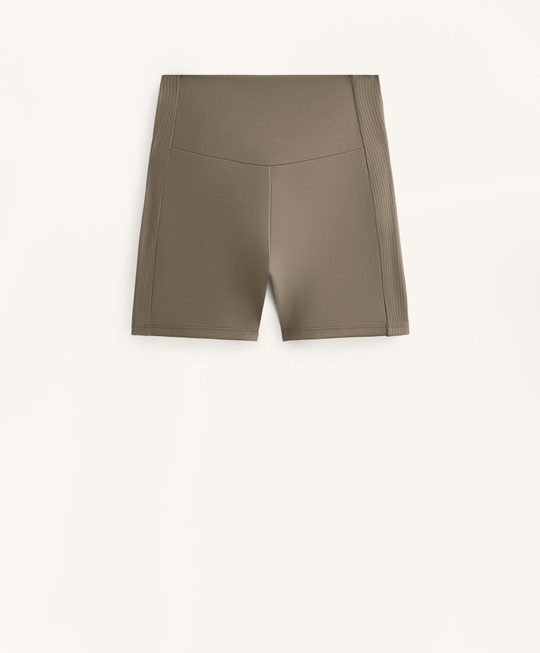 Oysho Шорты Comfortlux с высокой посадкой и длиной 10 см, темно-серый