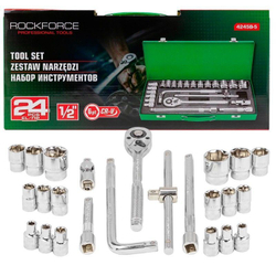 Набор инструментов 24пр. 1/2''( 6гр) RockForce RF-4245B-5