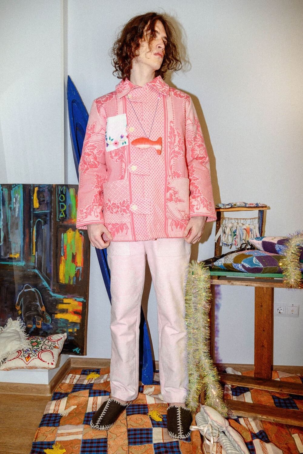 Куртка Soeurs с Застежками на Клапанах / Pink Jacket розовая