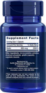 Biotin 600 мкг 100 капсул Life Extension