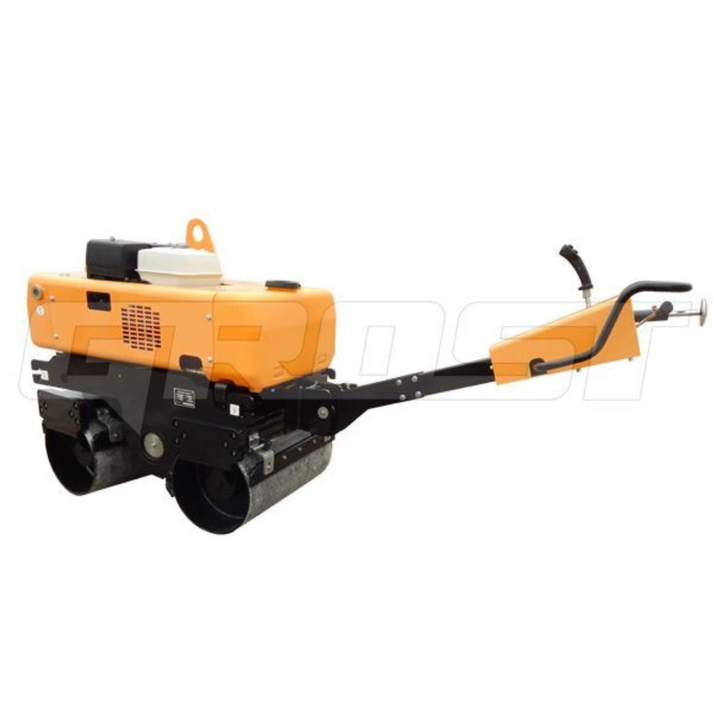 Ручной виброкаток GROST VR850R двухвальцовый - [840 кг / Honda GX390]