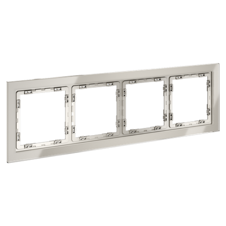 Рамка стеклянная VOLTUM S70 на 4 поста, (кашемир, стекло)
