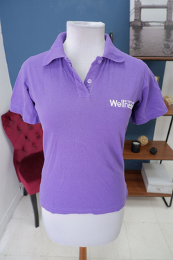 Футболка поло фиолетовая 46 размер