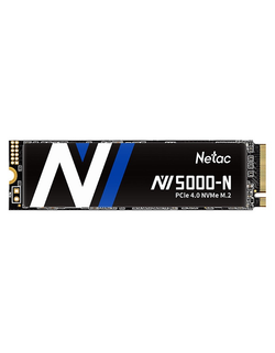 Ssd накопитель Netac SSD NV5000-N 500GB PCIe 4 x4 M.2 2280 NVMe 3D NAND, R/W up to 4800/2700MB/s, IOPS(R4K) 200K/440K, TBW 320TB, without heat sink, 5y wty