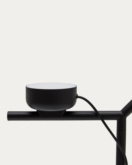 Напольный светильник Orey из черного металла с многопозиционным точечным светильником