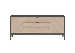 Тумба Fjord 2 двери 3 ящика (темно-серый)