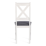 Стул CROSSMAN NEW, Многослойный березовый шпон, 41х40х100 см, white/велюр темно-серый