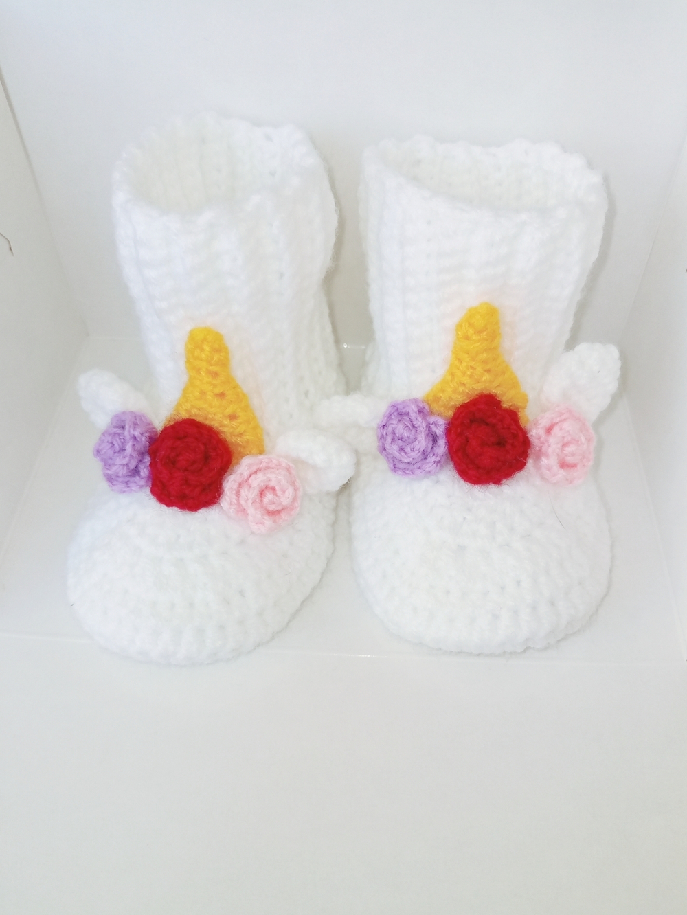 Пинетки Единорожки (10см / Белый / 17)