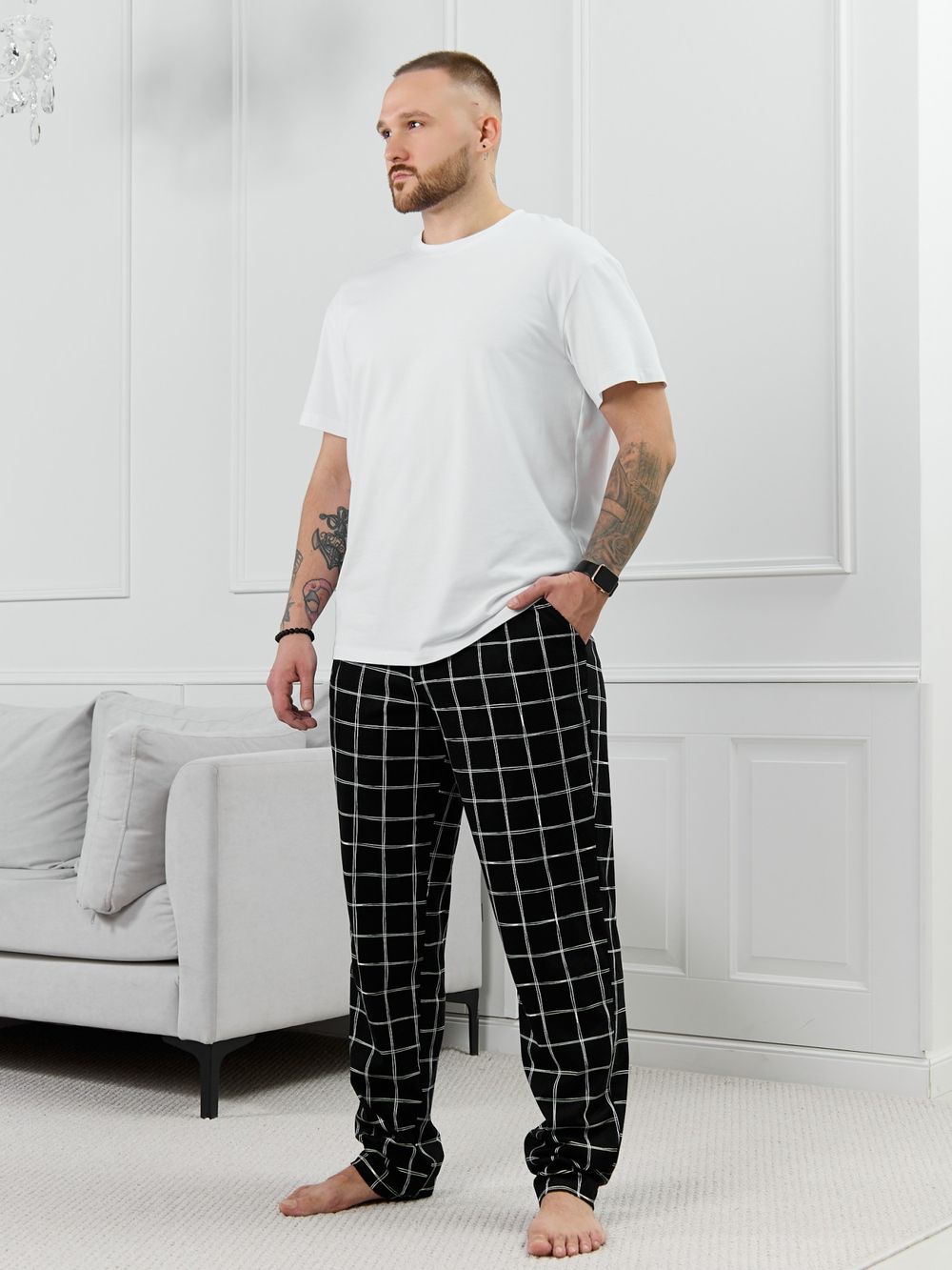 Брюки мужские Тор-1.1 Виотекс КЛЕТКА ЛИНЕАРНАЯ