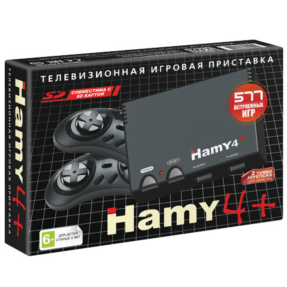 HAMY 4+ 16bit/8bit Black (577 игр)