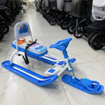 Снегокат "Тимка спорт 4-1" «Ми-ми-мишки» белый каркас (арт. ТС4-1/ММ1)