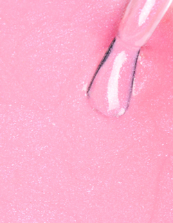 IQ Beauty Лак для ногтей профессиональный укрепляющий с биокерамикой #136, 12.5 мл Светло-розовый с перламутровым розовым шиммером, плотный