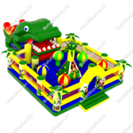 Надувной батут-горка "Сказочная поляна" 11*6*5 м