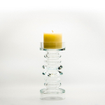 Подсвечник на ножке прозрачный, 34 см