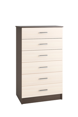 Комод высокий Катрин 4, венге/дуб молочный