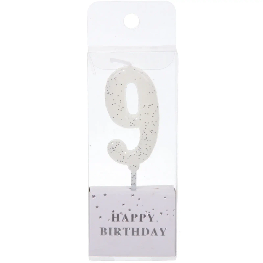 Свеча для торта Цифра Фактура «9» 4,6 см