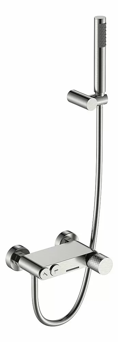 Смеситель для ванны Boheme Stick 123-NB никель брашированный/ручка DIAMOND