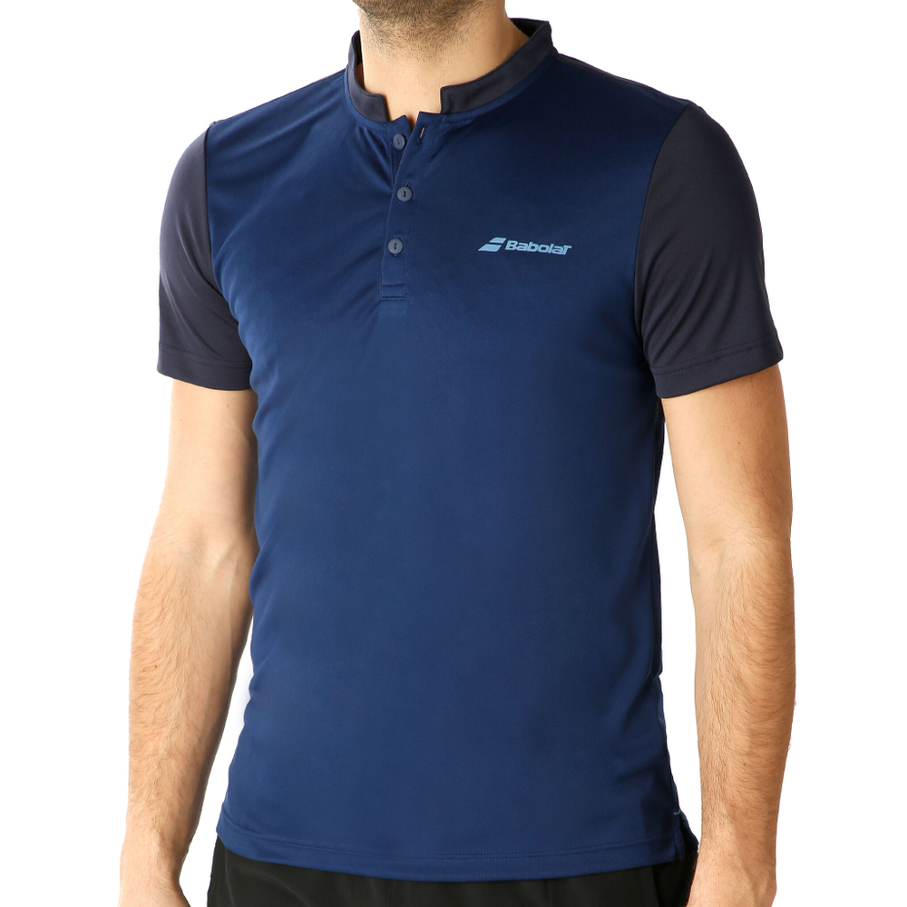 Мужское теннисное поло Babolat Play Polo Men - Dark Blue, Blue