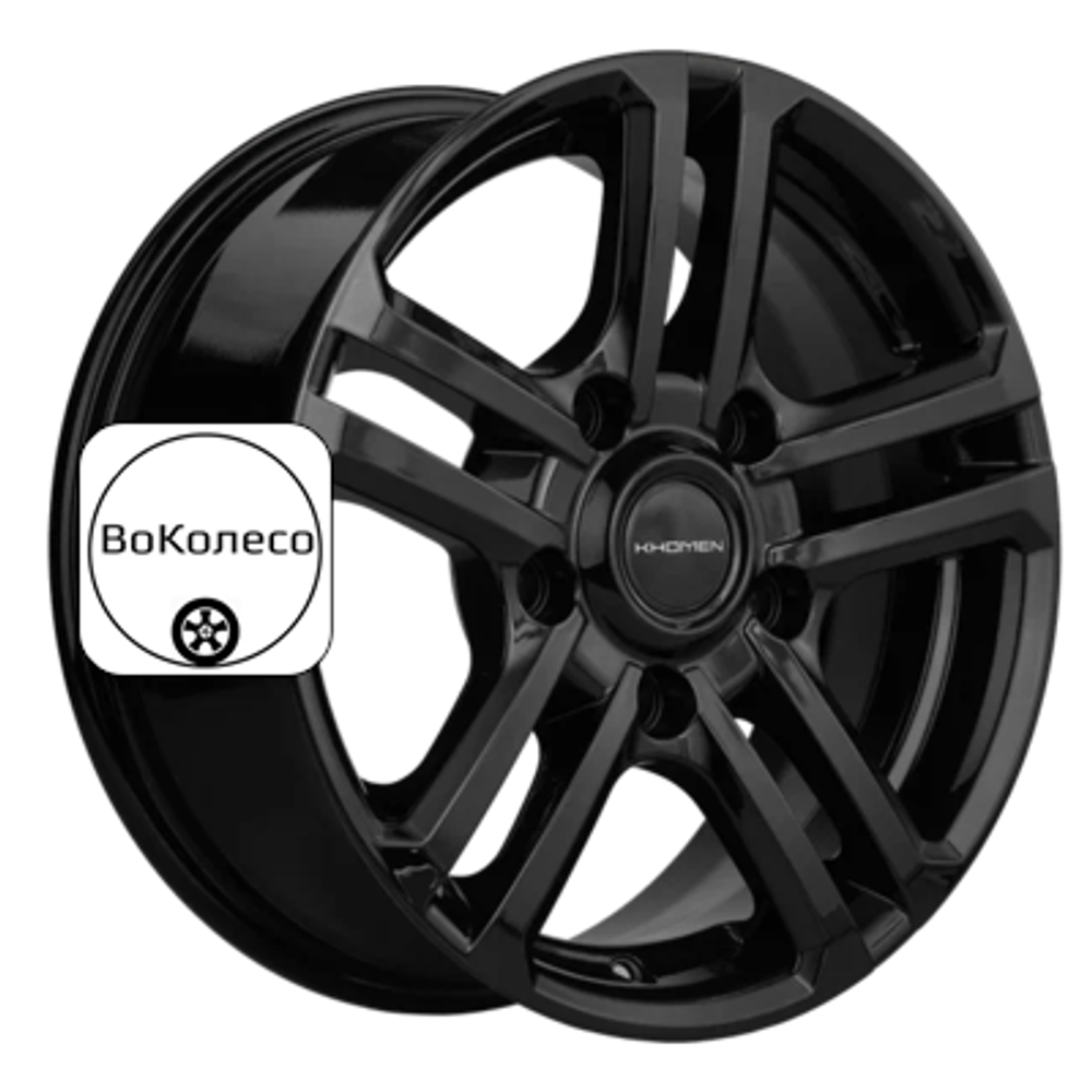 6,5x16/5x139,7 ET35 D98,5 KHW1602 (Niva 4x4 Bronto) Black Khomen Wheels