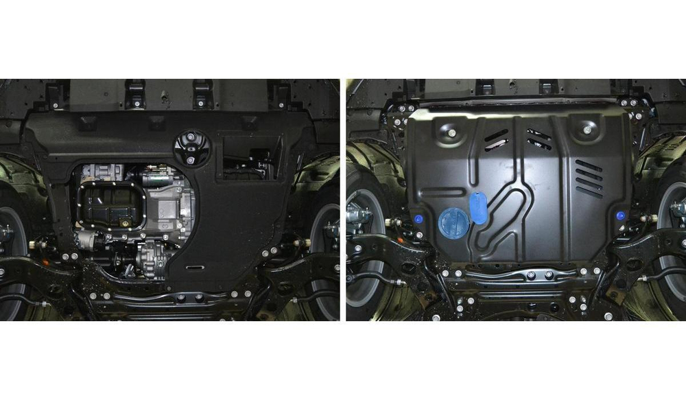 Защита картера и КПП Rival для Lexus NX 200 (V - 2.0 (150 л.с.)) 2014-2017 2017-н.в., сталь 1.8 мм, с крепежом, штампованная, 111.3211.1