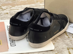Super Star Black Nappa With Black Suede Star