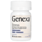 Genexa, Stress, органическая формула против стресса и усталости, ваниль и лаванда, 60 жевательных таблеток