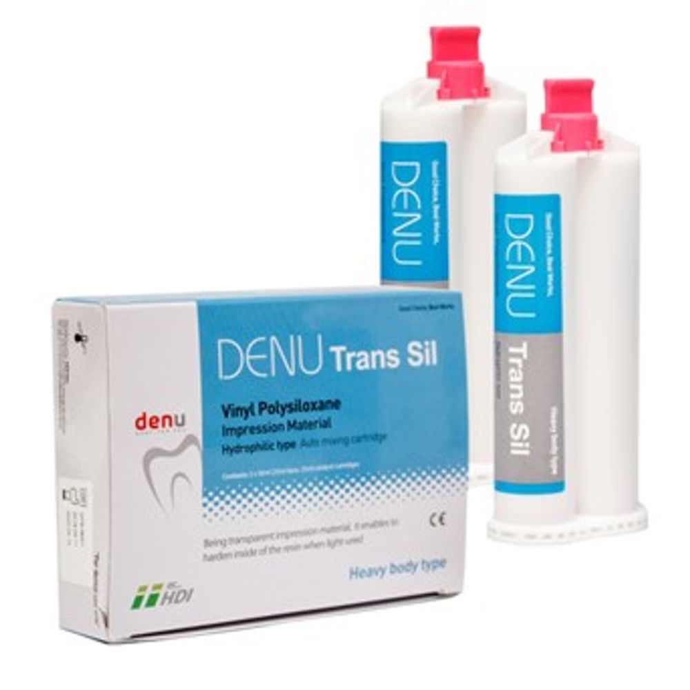 Коррегирующий оттискной материал для коронок и мостовидных протезов, (Denu Trans Sil)