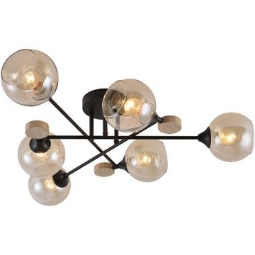 01491-0.3-06 BK+WOOD светильник потолочный