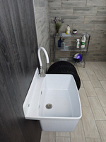 Пластиковая техническая раковина PRO MAX WHITE