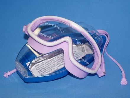 Очки для плавания BL-9300  (Фиолетово-белые - БФ)