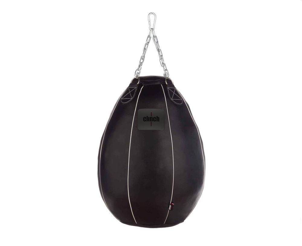Груша боксерская Clinch Leather Profi &amp; Durable 80x60 см черная C028-60