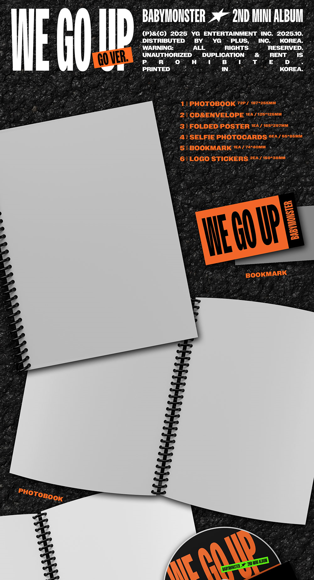 Альбом BABYMONSTER - 2nd MINI ALBUM WE GO UP