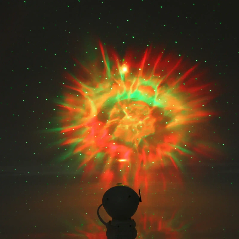 Световой прибор Лазер «Космос» 12*8*8 см, пульт д/у, питание от USB (DC)