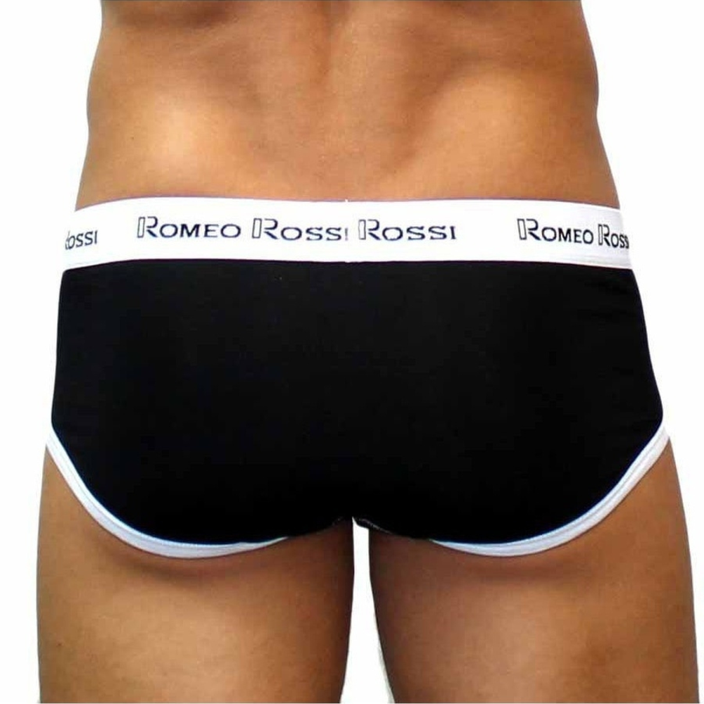 Мужские трусы брифы черные Romeo Rossi RR366-2 Brief