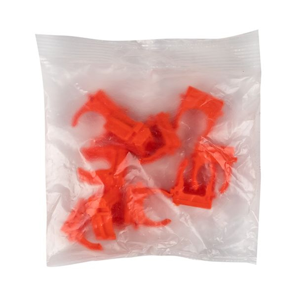 Крепеж-клипса d16 мм (10 шт) оранжевая EKF-Plast (10.00 шт.)