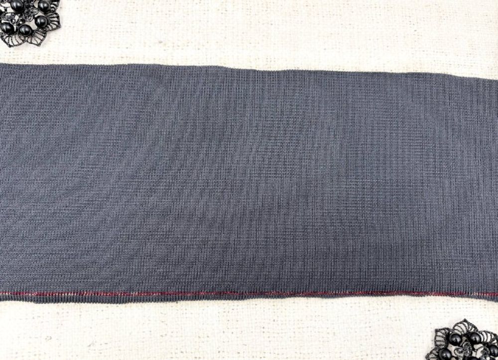 Подвязы трикотажные, ш. 14 см, L 123 см, т. серый