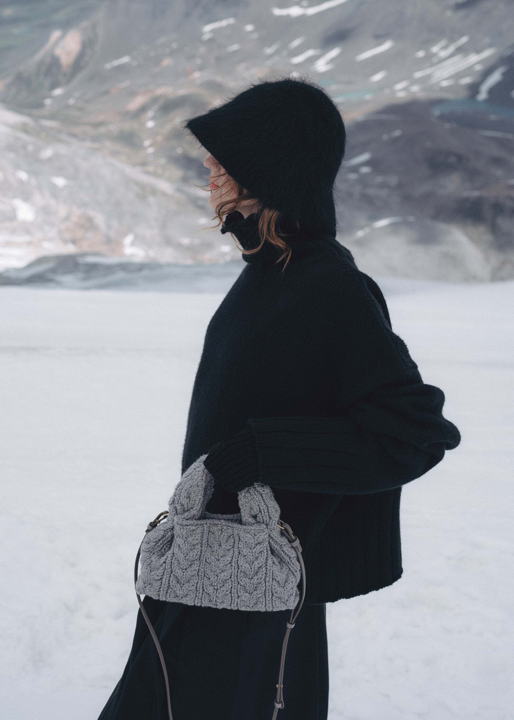 POLENE СУМКА NUMERO NEUF MINI, СЕРЫЙ